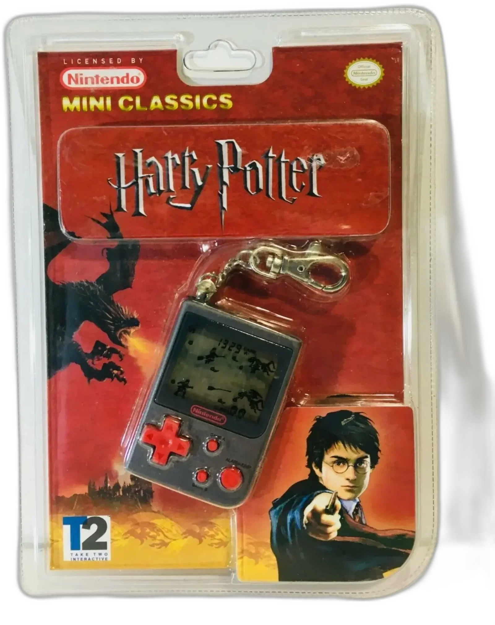 The packaging for the Harry Potter Nintnedo Mini Classics keychain. Also fuck JK Rowling